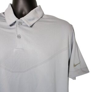 Nike Golf Tour Performance Dri-FIT Polo‎ Shirt Athletic Fit Gray Men's L